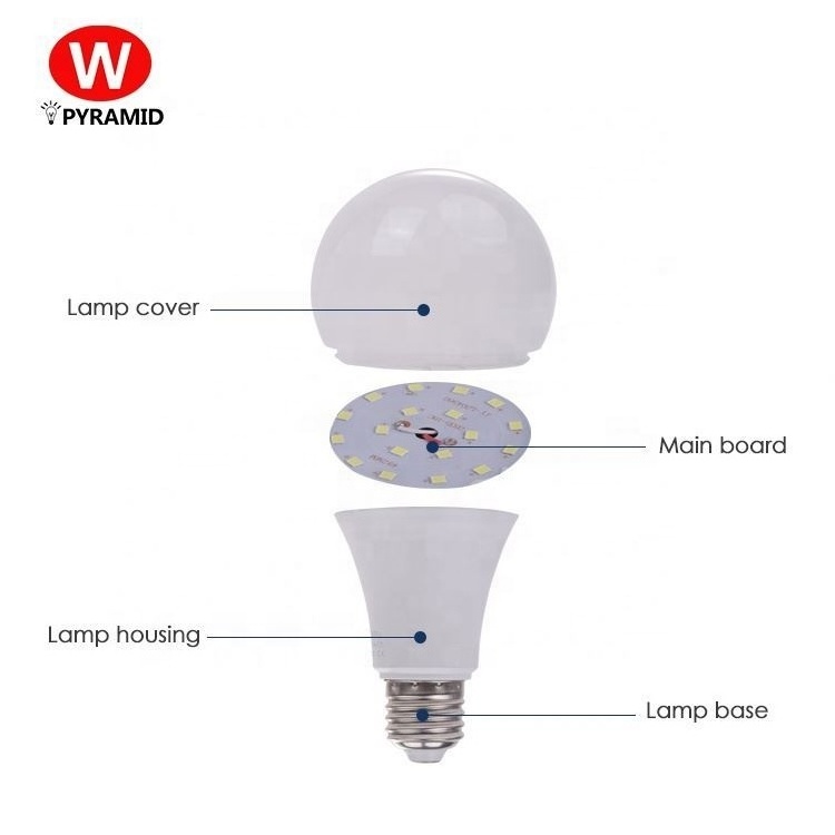 Super bright 3 watt to 45 watt smart led chargeable bulb light lamps