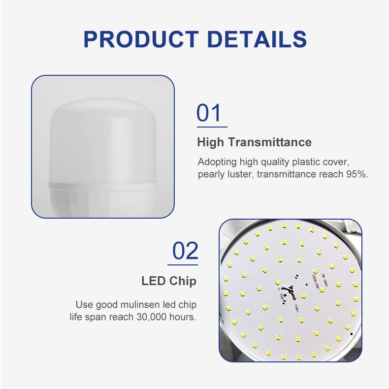 China Zhongshan Indoor SMD Portable T bulb With Battery Chargeable Led Rechargeable Emergency Lights Bulb Lamp  For Home