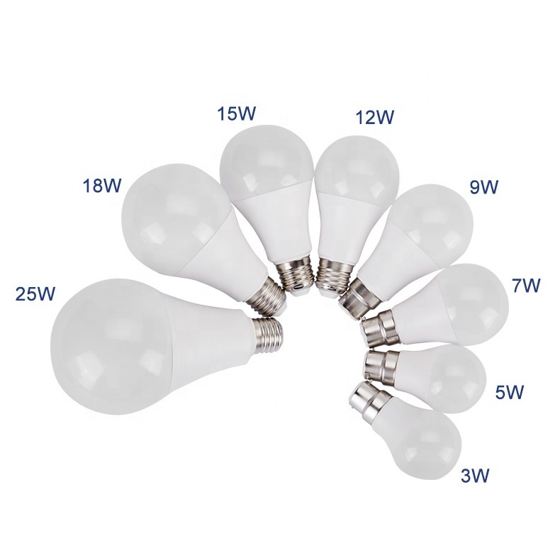 3W 5W 7W 9W 12W 15W 18W B22 Uncompleted Product Cheap raw material led bulb Plastic Spare part SKD CKD LED Bulb