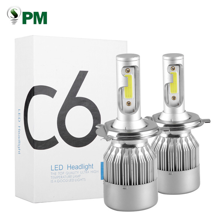 High Power Super Bright low Beam Led Headlight bulbs H7 h4 led,Auto Car 9005 H11 H7 H4  C6 Led Headlight