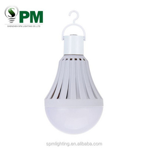 12W ce rechargeable led emergency bulb light with built-in battery