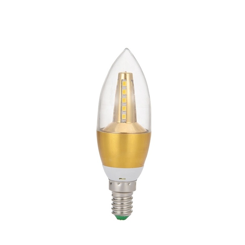 High quality warm white light line household candle light bulb,candle led lights