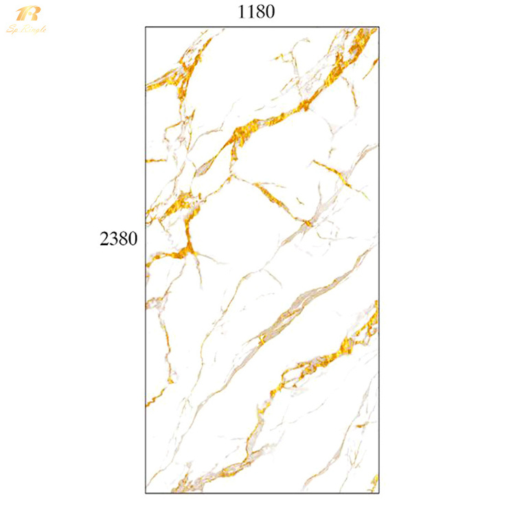 Large gold vein Geode blue onyx bathroom marble floor blue house lobby villa italian marble foshan twall ceramic agate tiles