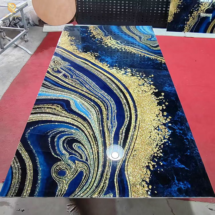 large format porcelain big marble slabs for wall guangdong gold blue onyx agate marble luxury porcelain big slab tiles porcelain