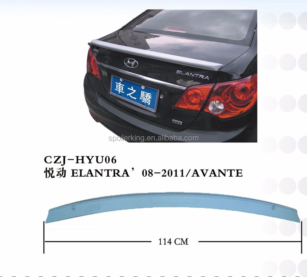 czj FOR HYUNDAI ELANTRA 08/AVANTE CAR REAR SPOILER