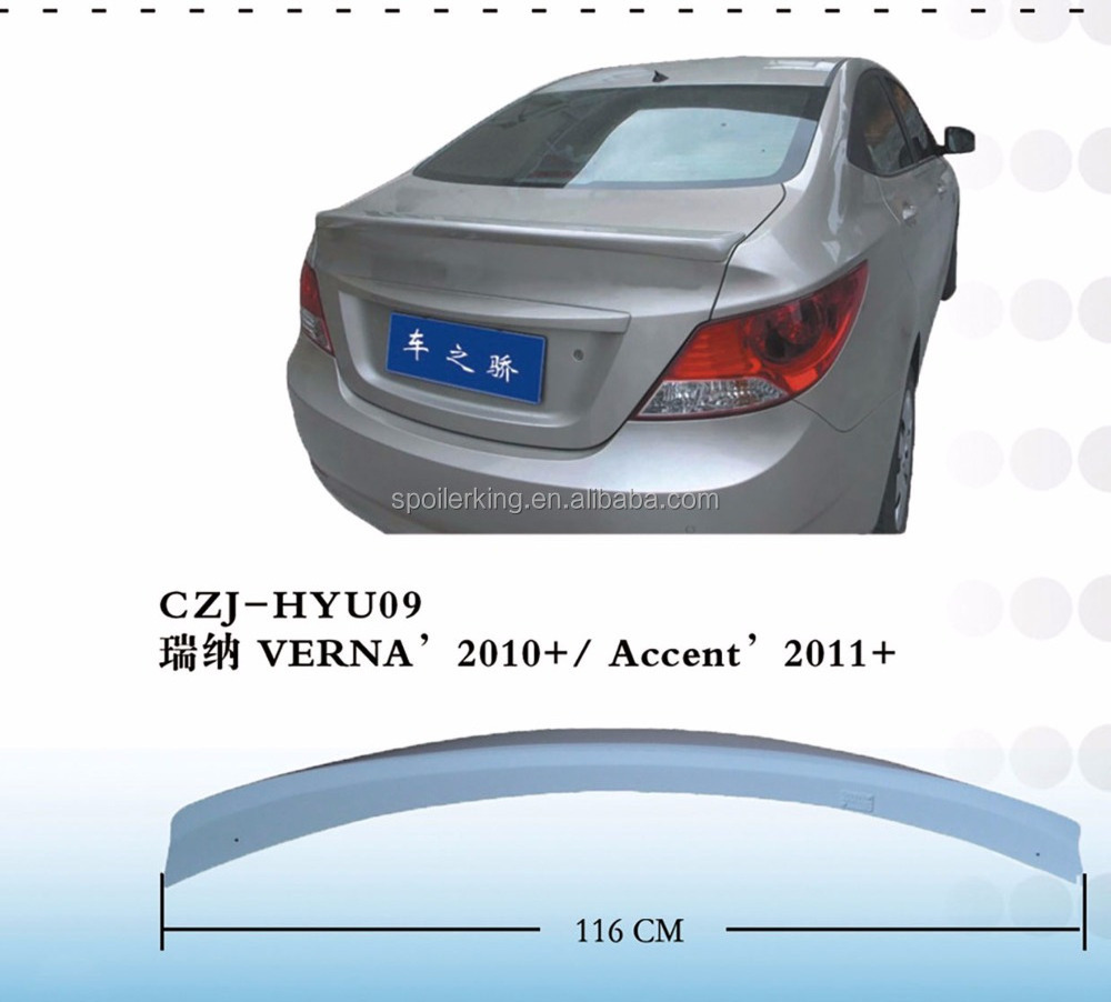 FOR HYUNDAI VERNA 2009 ACCENT 2008+ 2009+ CAR ABS SPOILERS