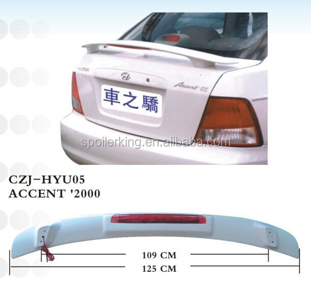 czj for HYUNDAI Accent 2000 CAR rear spoiler