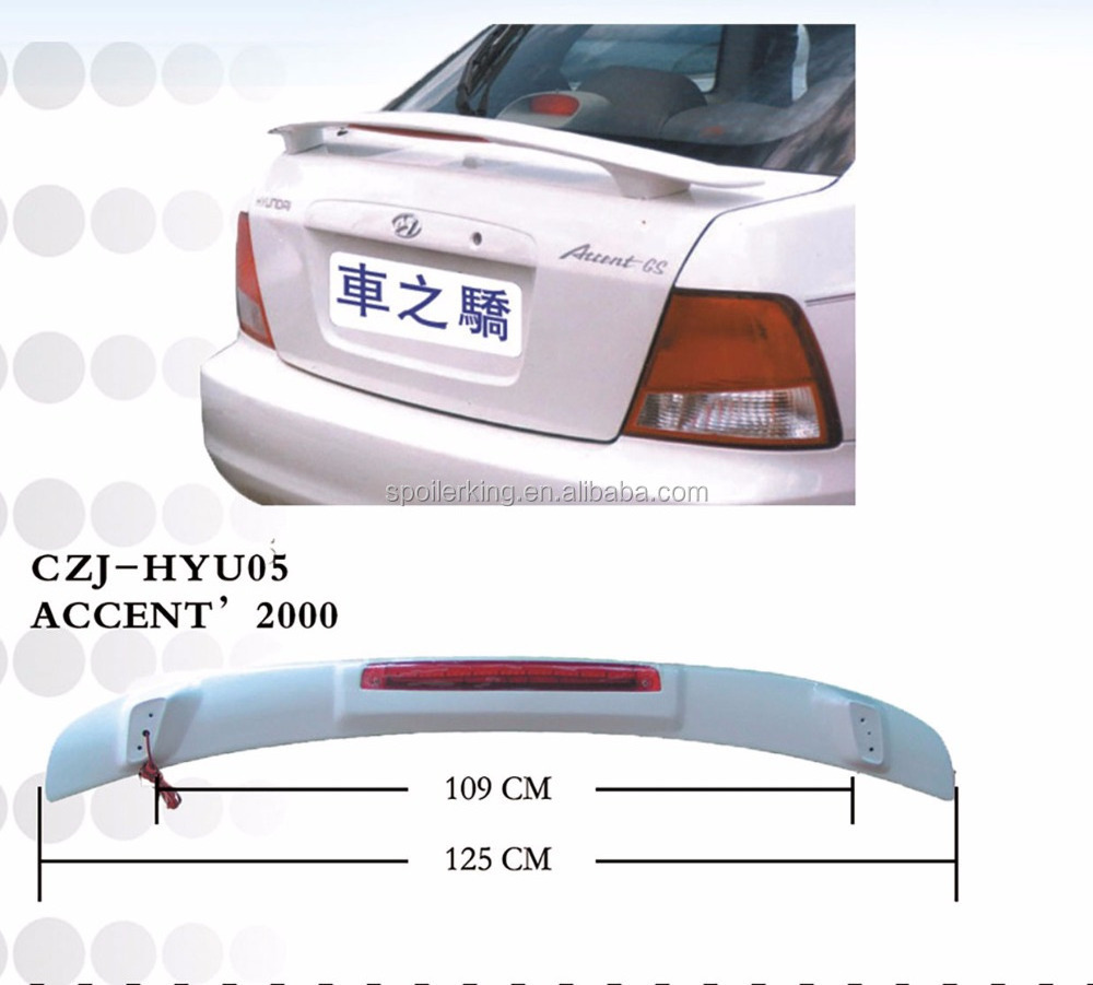 czj for HYUNDAI Accent 2000 CAR rear spoiler