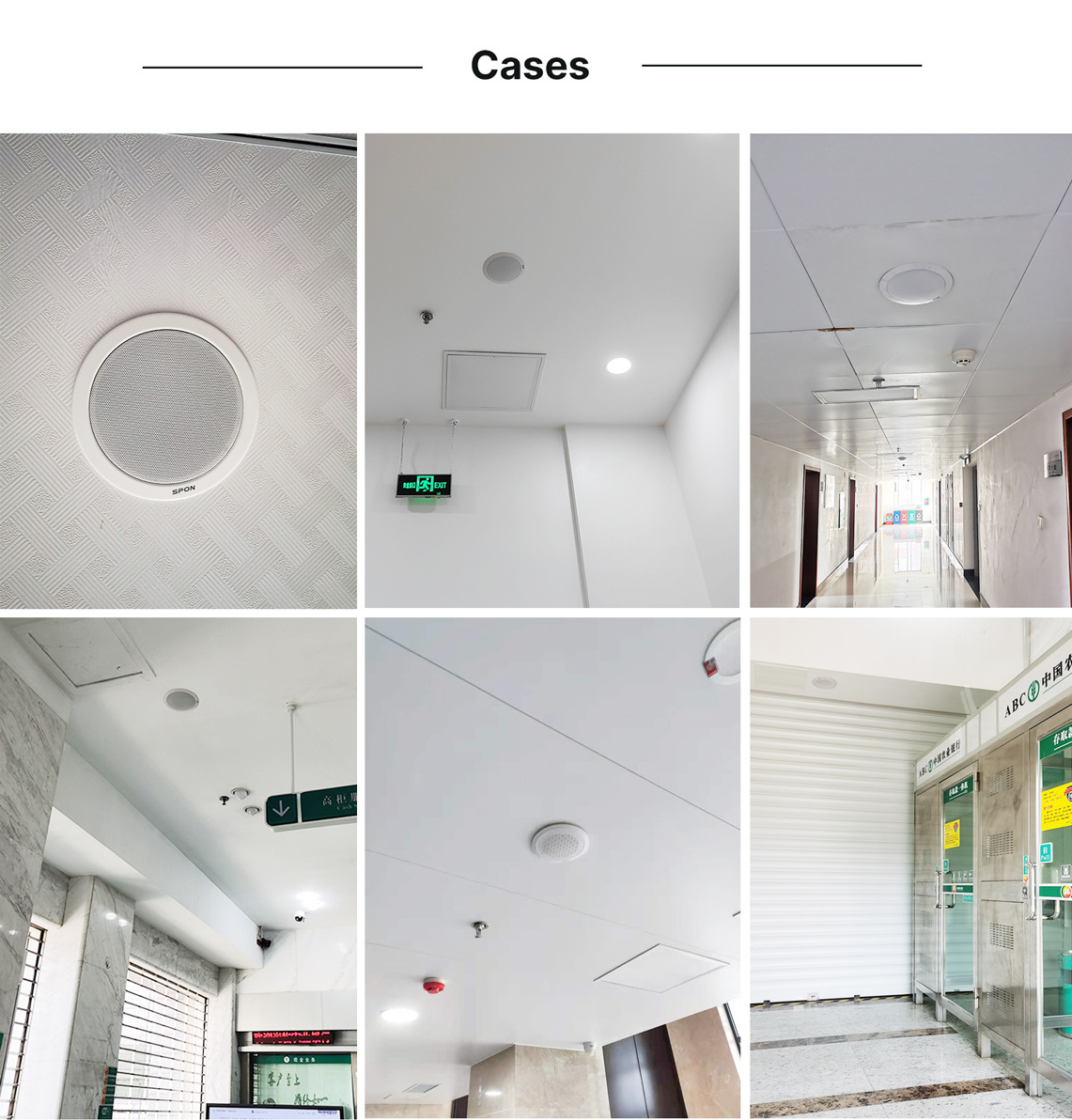 Informacast Enabled SIP Network IP POE Ceiling Paging Speaker with Amplifier For PA Paging System for Hotel