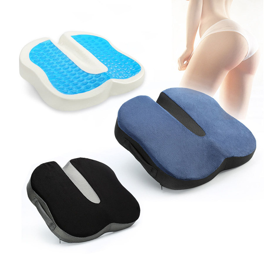 Coccyx Orthopedic Gel-Enhanced Comfort Foam Gel Memory Foam Zero Gravity Adult Car Chair Seat Cushion