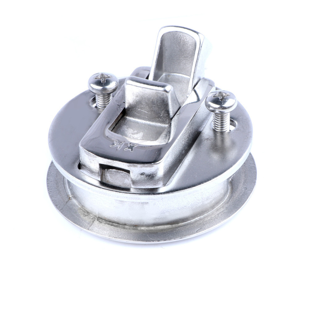 316 Stainless Steel Flush Pull Deck With key Latch Floor Buckle Hatch Latches Boat Cam Latch for Marine Hardware