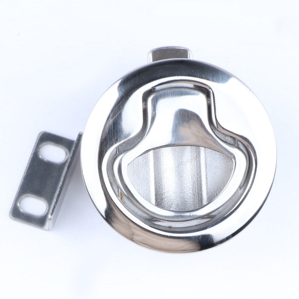 316 Stainless Steel Flush Pull Deck With key Latch Floor Buckle Hatch Latches Boat Cam Latch for Marine Hardware