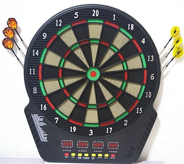 Professional LED Display Dart Game Machine Electronic Dartboard with 6 Darts