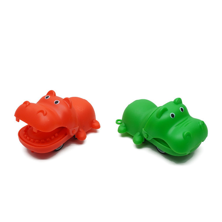 Children's hippopotamus mouth toy press and bite finger mini cartoon gashapon small toy