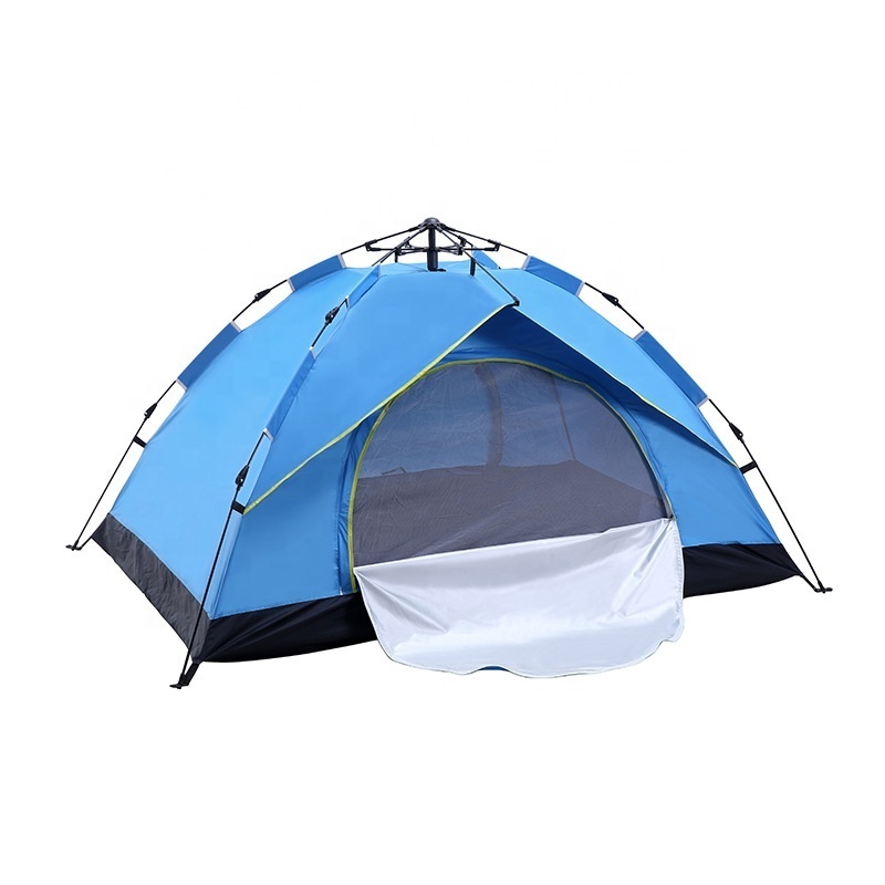 Camping Tent and Canopy for 3-4 People Pop-up Rainproof Windproof Sunproof Four Seasons