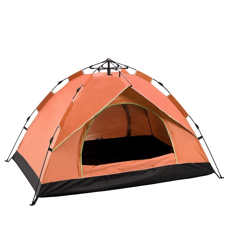 Camping Tent and Canopy for 3-4 People Pop-up Rainproof Windproof Sunproof Four Seasons