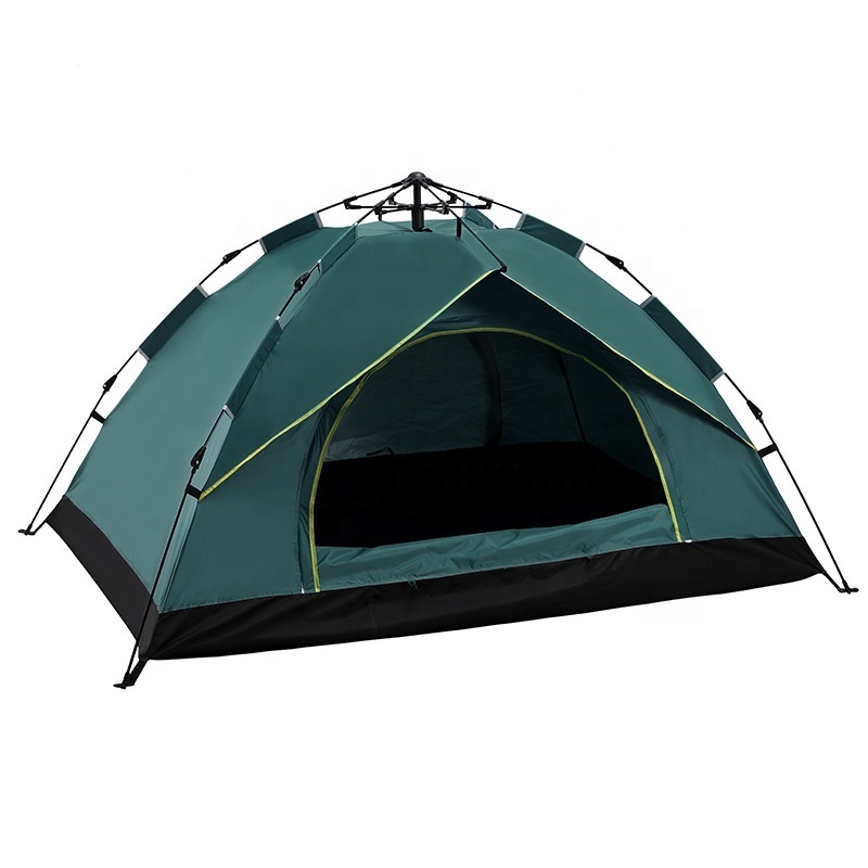 Camping Tent and Canopy for 3-4 People Pop-up Rainproof Windproof Sunproof Four Seasons