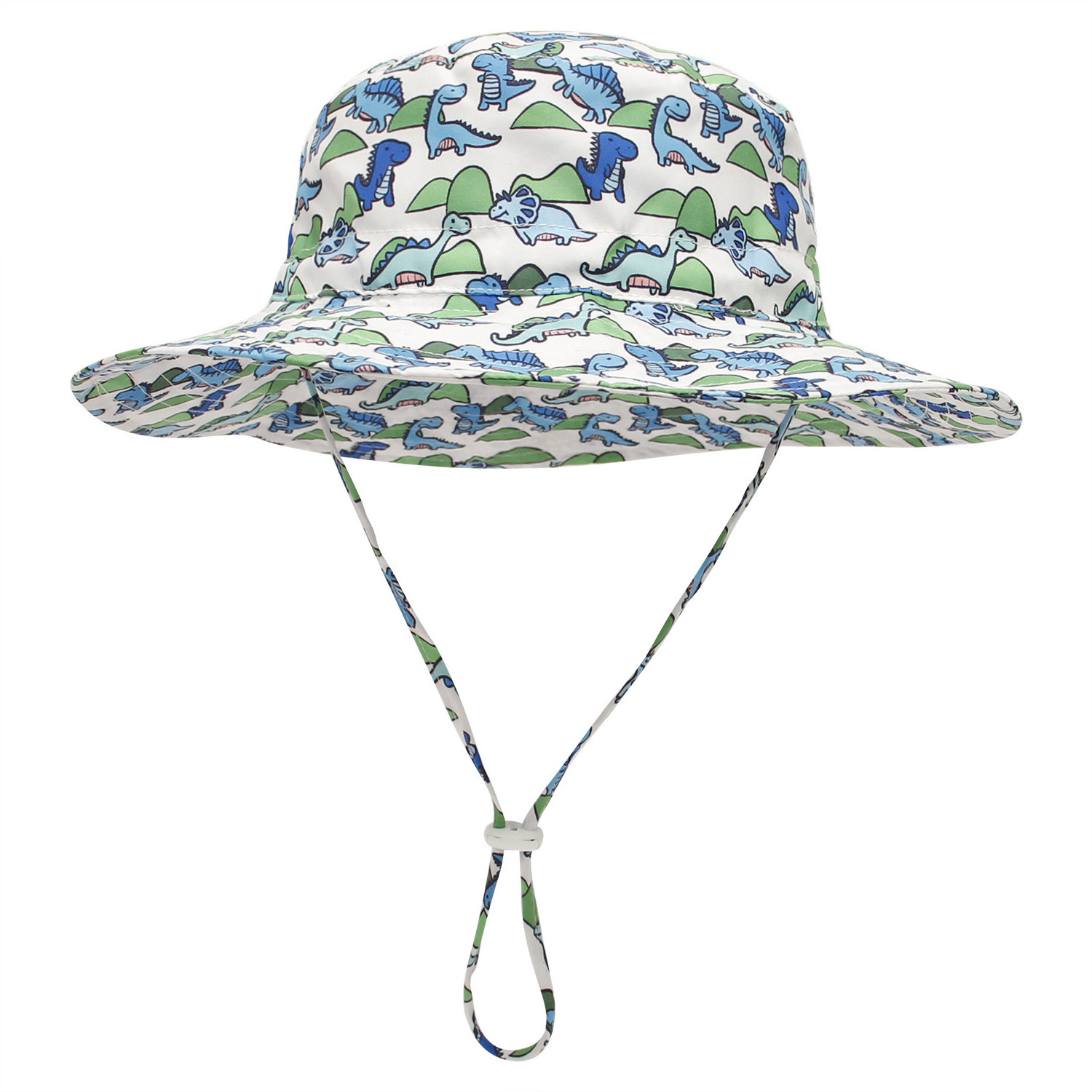 Factory sale printed brim outdoor quick dry baby Kids bucket hat uv protection sun hat string fishing bucket hats