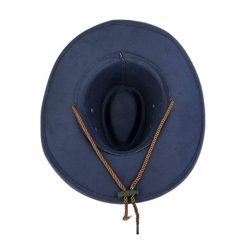 OEM Design Women and Men Wide Brim Western Cowboy Hat Suede Vintage Custom Cowboy Hats