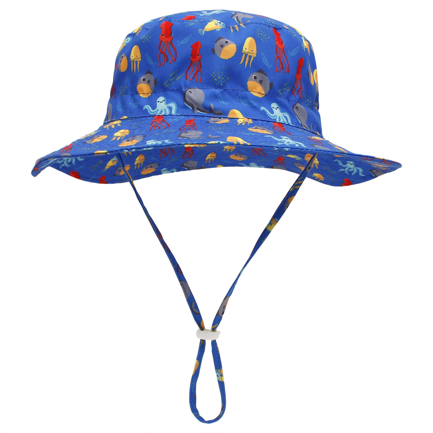 Factory sale printed brim outdoor quick dry baby Kids bucket hat uv protection sun hat string fishing bucket hats