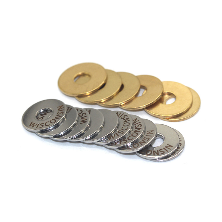 China supplier custom metal carbon iron gi shim fender plain pitching ss washer small disc engraved stainless steel flat washers