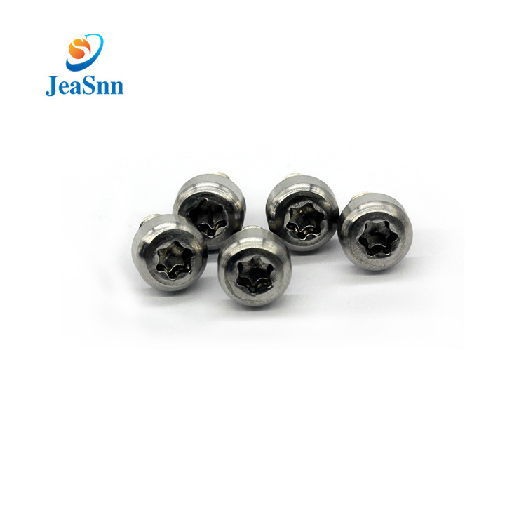 Micro  Anodized Black Stainless Steel Countersunk Head Tapping Security Hex Socket Head Cap Torx Screw Bolt