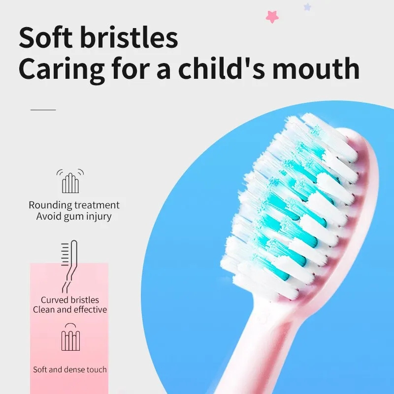 mini cute intelligent timing usb rechargeable children's ultra sonic oral electric toothbrush for kids