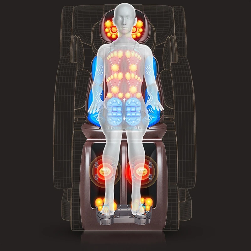 wholesale Vibrating heating kneading shiatsu Cervical Neck Full Body lumbar back Car Massager seat Cushion