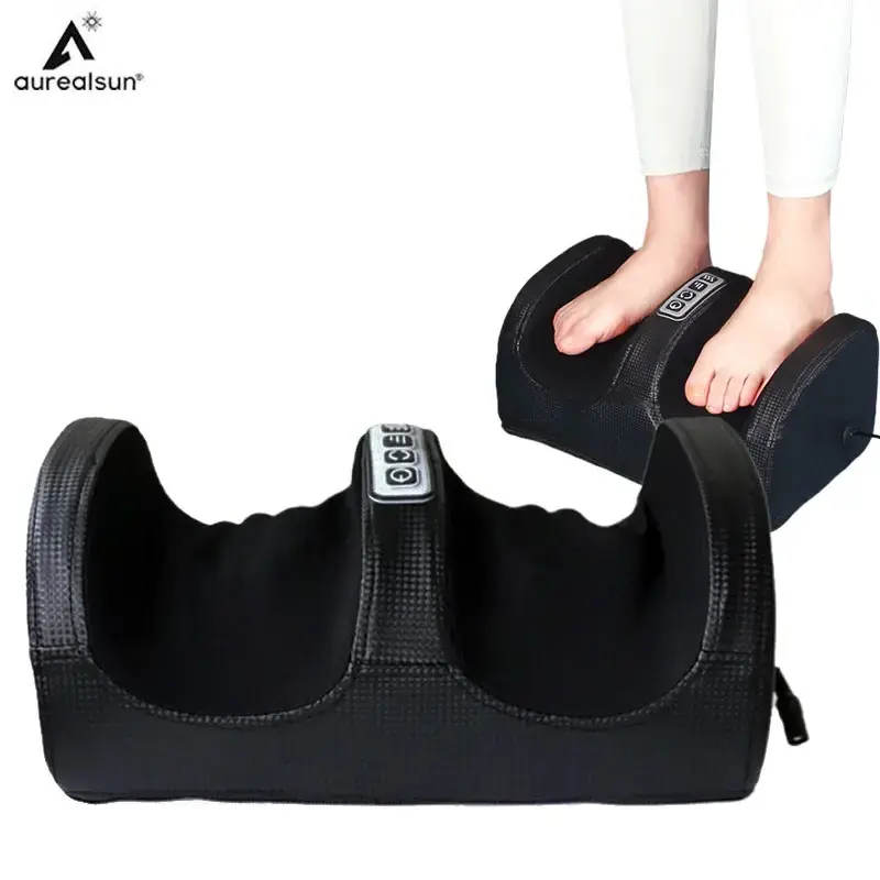 Intelligent increases blood flow circulate kneading shiatsu heating pedicure electric calf legs foot Massager Machine