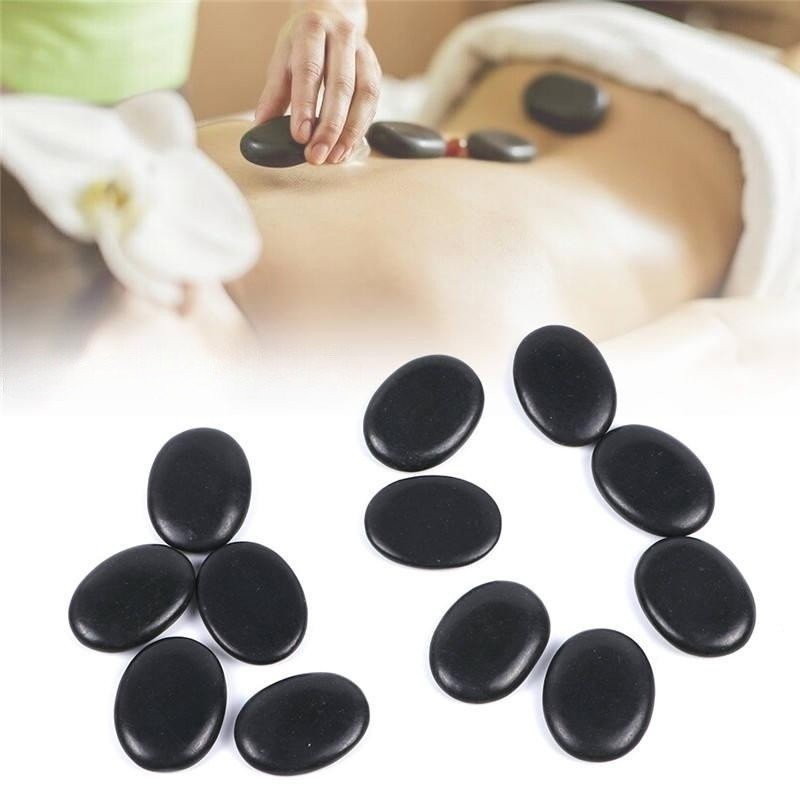 factory Energetic Smooth Nature-inspired Glossy Comforting hot Basalt massage stone