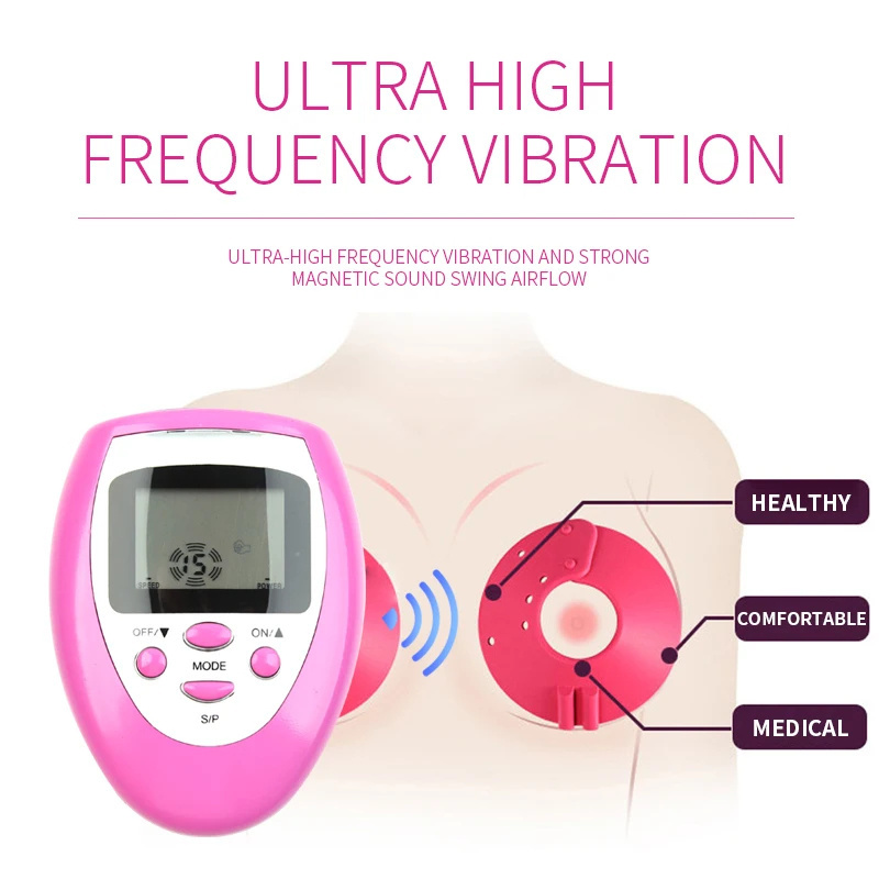 ems electrostimulation portable smart vibration sexy women chest Electric breast massager