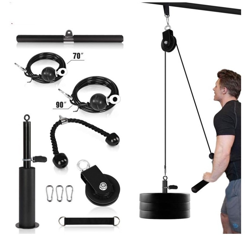 Fitness LAT Pulldown Cable Pulley System