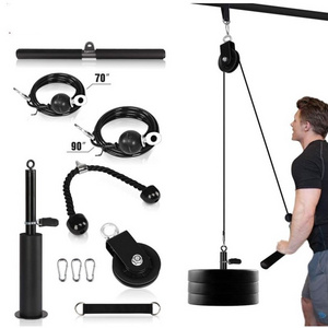 Fitness LAT Pulldown Cable Pulley System