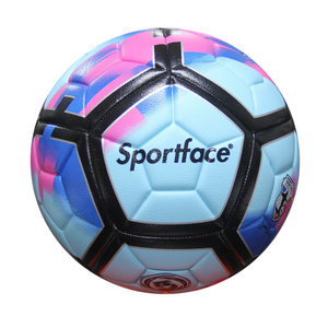 Sportface Leather Soccer Ball Machine Stitched Hybrid Soccer Ball Suitable for All Grounds Regular Size and Weight