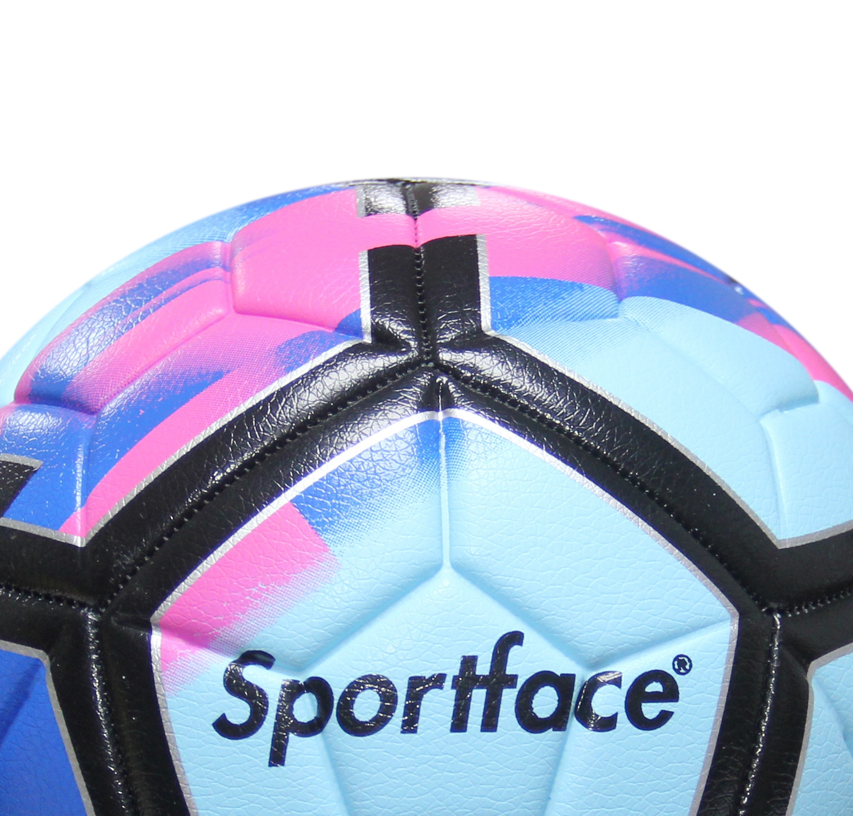 Sportface Leather Soccer Ball Machine Stitched Hybrid Soccer Ball Suitable for All Grounds Regular Size and Weight