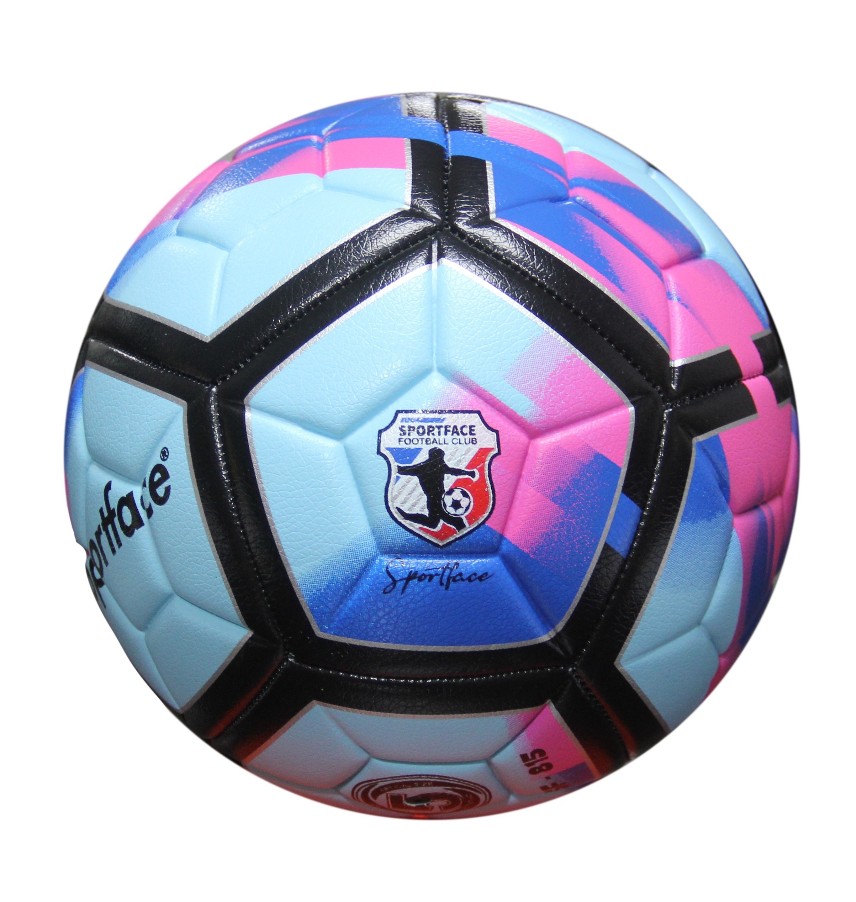 Sportface Leather Soccer Ball Machine Stitched Hybrid Soccer Ball Suitable for All Grounds Regular Size and Weight