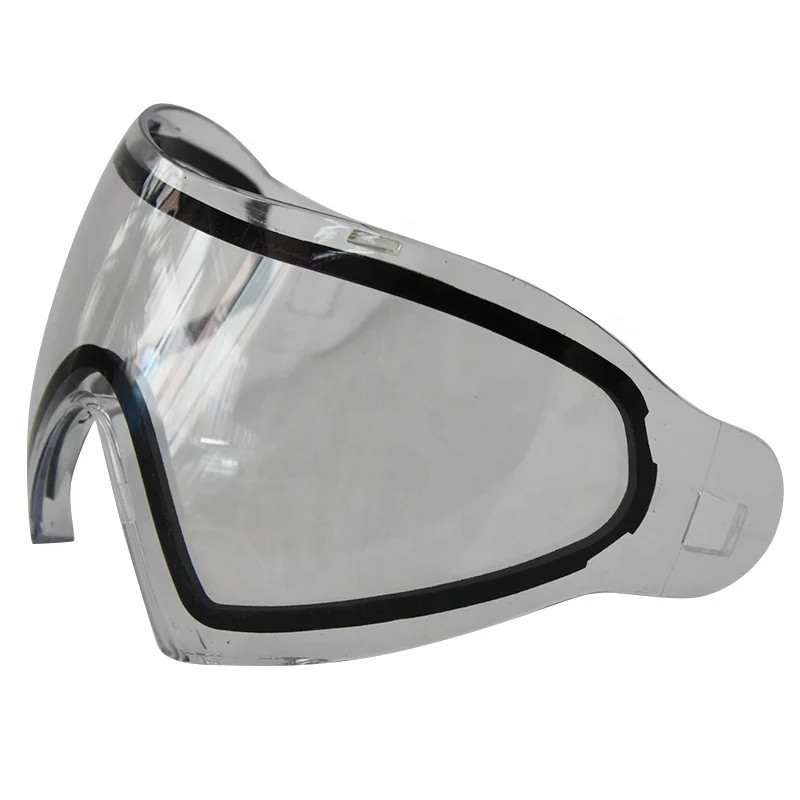 Wholesales Paintball Anti-fog double lens Available Spare Replaceable Dual Lenses for DYE I4 Mask