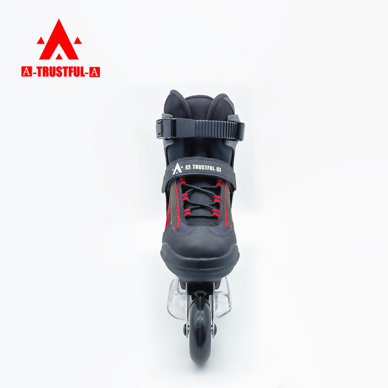 inline skate child outdoors shoe buckle adults roller skate PU wheels with flashing thcikened aluminum alloy brackets