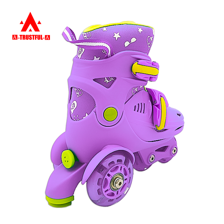 Wholesale beginners kids pp shell skates high quality adjustable roller skates