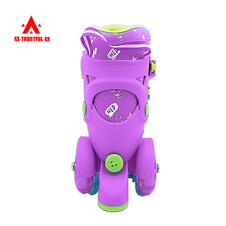 Wholesale beginners kids pp shell skates high quality adjustable roller skates