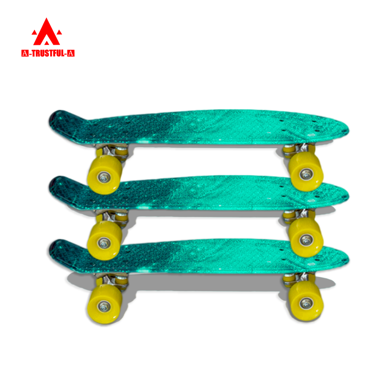 22 Inch Skateboard acrylic skateboard for young people Mini Cruiser Skateboard