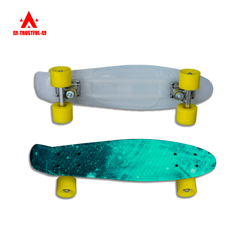 22 Inch Skateboard acrylic skateboard for young people Mini Cruiser Skateboard