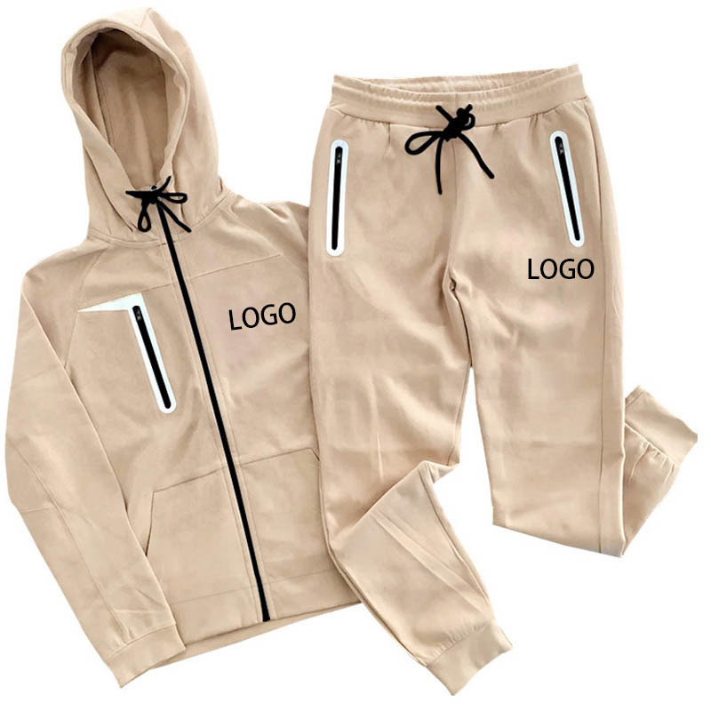 custom training activewear blank zip up two piece sportswear men tracksuit and clothes sports men jogger track suits wear set