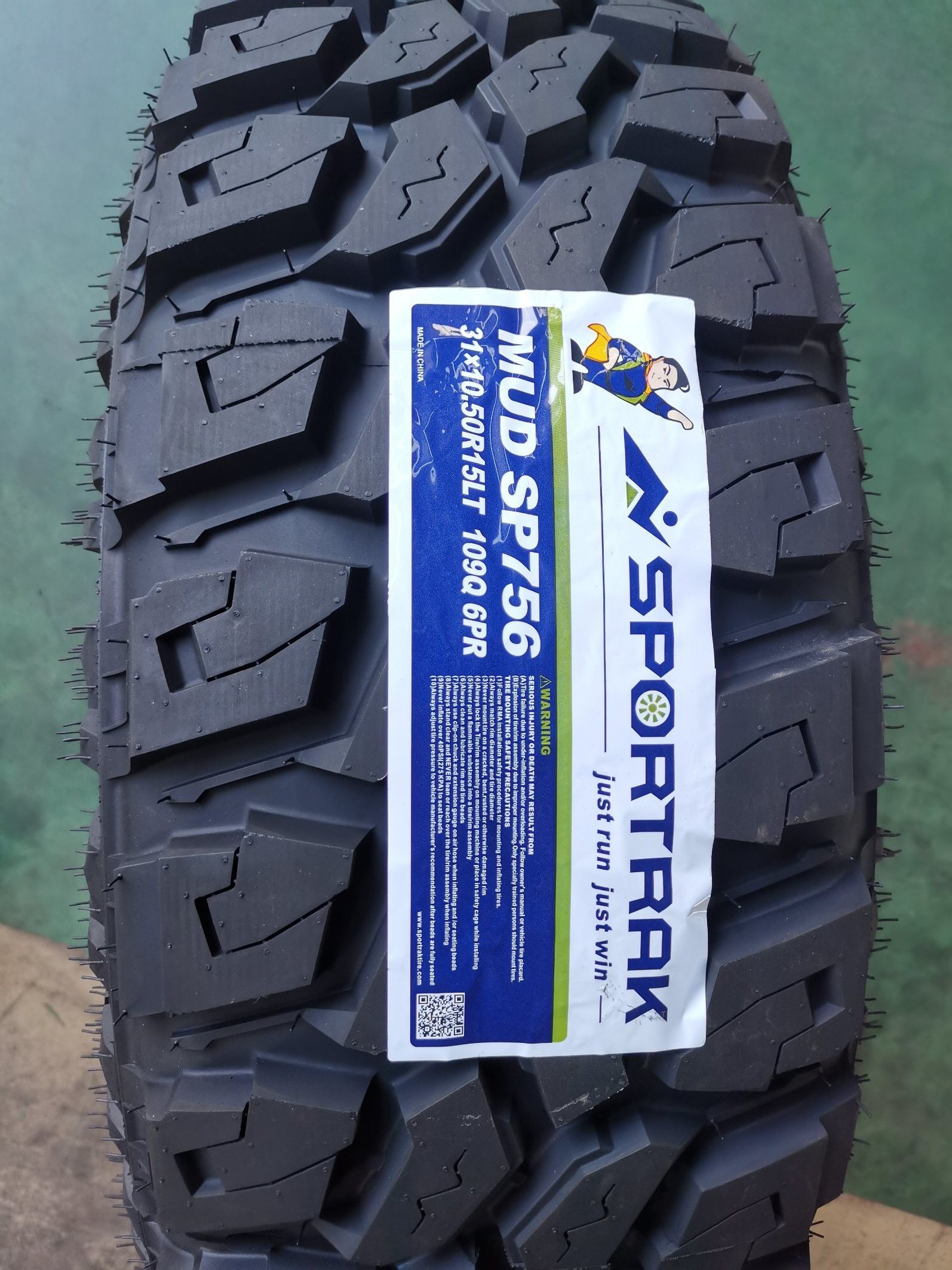 SPORTRAK  SUPERWAY  brand car tyre SP756 MT tire  285/75R16LT TYRE FOR PRADO 31*10.50R15LT