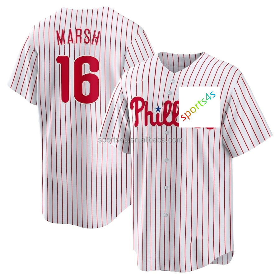 top quality low price Philadelphia Phillie baseball wears cheap sale 10 Realmuto 22 Mccutchen 16 Marsh 27 Nola 28 Bohm jersey