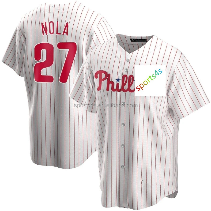 top quality low price Philadelphia Phillie baseball wears cheap sale 10 Realmuto 22 Mccutchen 16 Marsh 27 Nola 28 Bohm jersey