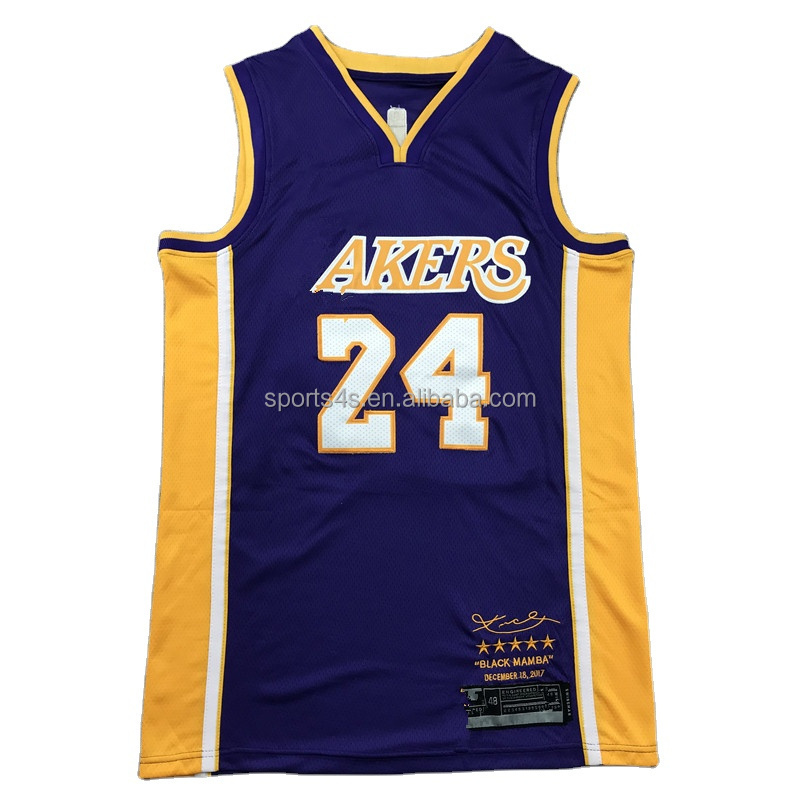 Best Price High Quality Ko-be Bryant custom basketball jersey kobes Uniforms nBaing- laker Jersey