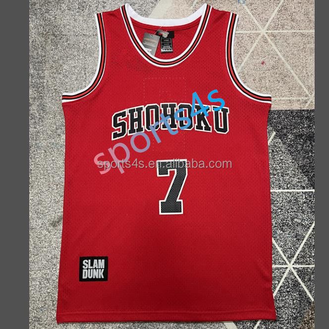 Japan Anime film cosplay actor basketball jersey RYOYA MIYAGI top mesh best quality slam dunk basketball jersey