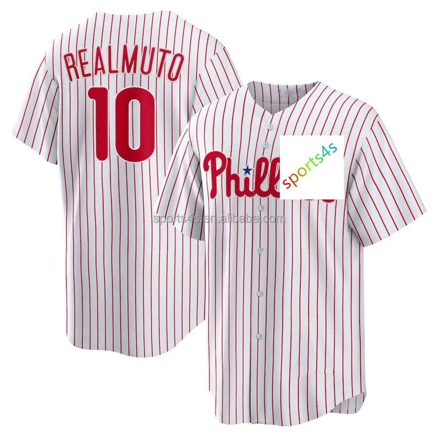 top quality low price Philadelphia Phillie baseball wears cheap sale 10 Realmuto 22 Mccutchen 16 Marsh 27 Nola 28 Bohm jersey