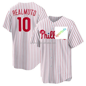 top quality low price Philadelphia Phillie baseball wears cheap sale 10 Realmuto 22 Mccutchen 16 Marsh 27 Nola 28 Bohm jersey